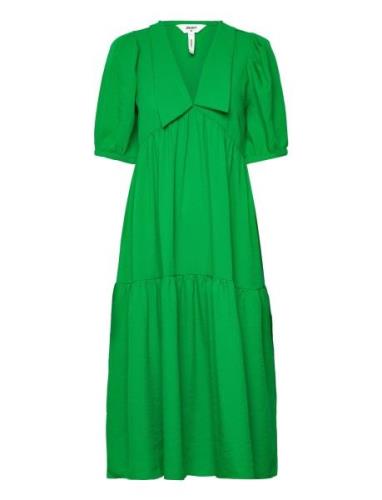 Objalaia 2/4 Long Dress A Div Polvipituinen Mekko Green Object