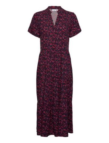 Edasz Ss Maxi Dress Polvipituinen Mekko Navy Saint Tropez