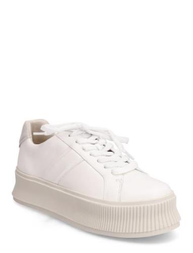 Woms Lace-Up Matalavartiset Sneakerit Tennarit White NEWD.Tamaris