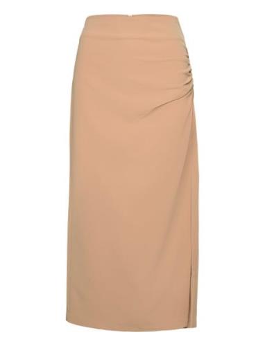 Fique Skirt Polvipituinen Hame Beige Second Female