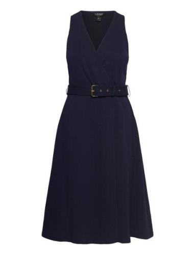 Knit Jcqrd Hrngbne-Dress Polvipituinen Mekko Navy Lauren Ralph Lauren