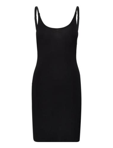 Srlinsey Strap Dress Lyhyt Mekko Black Soft Rebels