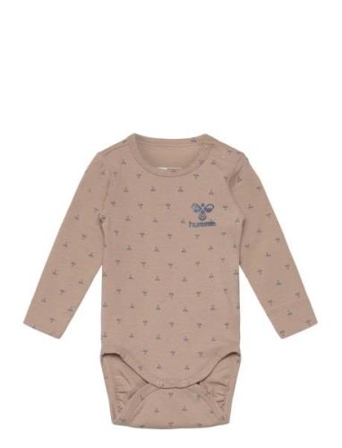 Hmlbeesy Body L/S Pitkähihainen Body Beige Hummel