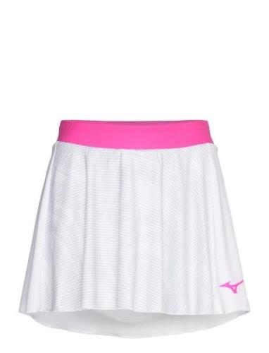 Charge Printed Flying Skirt Lyhyt Hame White Mizuno