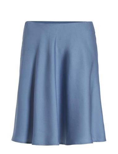 Viellette Hw Short Skirt Lyhyt Hame Blue Vila