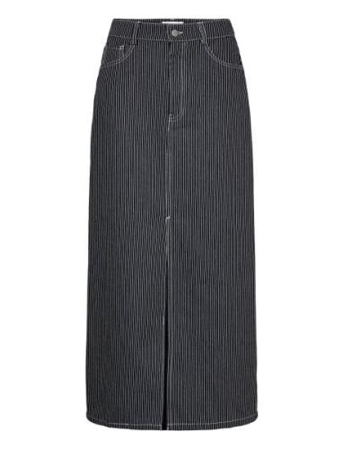 Onlmerle Hw Lon Slit Stripe Skirt Cc Pnt Pitkä Hame Navy ONLY