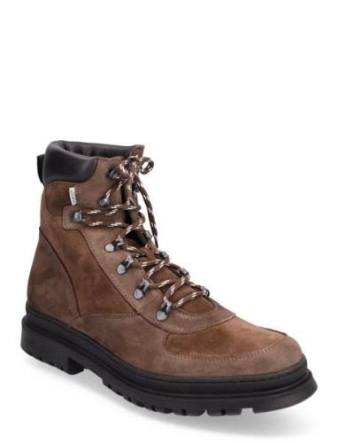 Tyler Desert Boot Nyörisaappaat Brown Les Deux