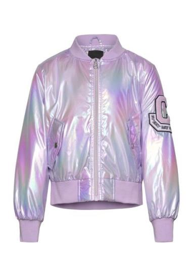 Nkfmovie Bomber Jacket Foil Bombertakki Purple Name It