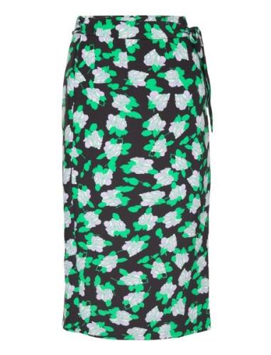 Dvf Elma Skirt Polvipituinen Hame Green Diane Von Furstenberg