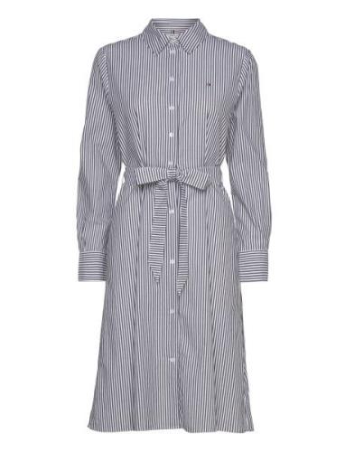 Essential Knee Shirt Dress Polvipituinen Mekko White Tommy Hilfiger