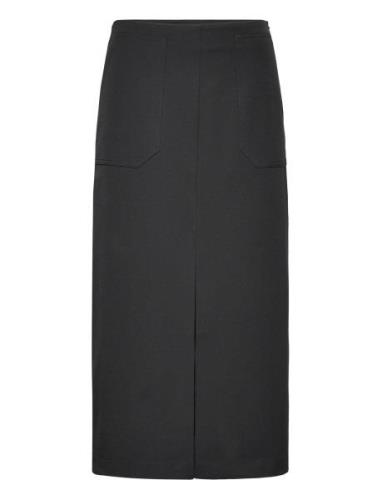 Objsonne Long Skirt 131 Polvipituinen Hame Black Object