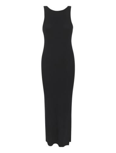 Drewgz Sl Reversible Long Dress Noo Maksimekko Juhlamekko Black Gestuz