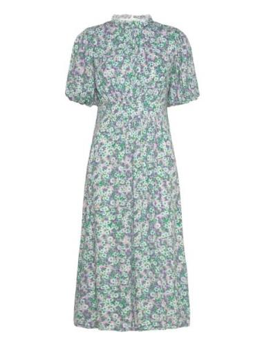 Ruth Long Dress Polvipituinen Mekko Green Noella