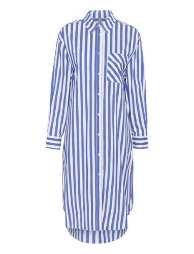 Curegina Shirtdress Polvipituinen Mekko Blue Culture