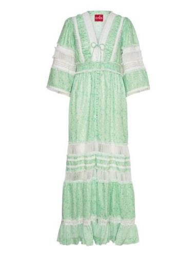 Mablecras Dress Maksimekko Juhlamekko Green Cras