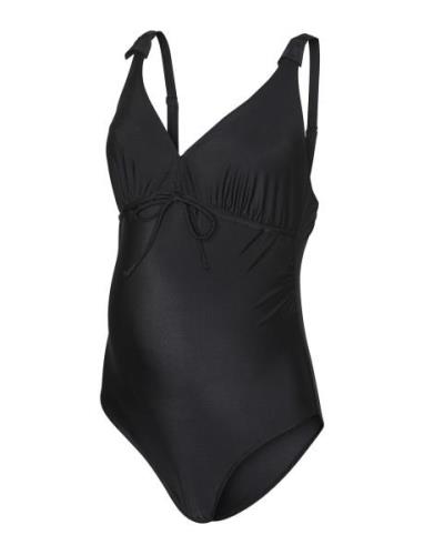 Mlnewrussel Swimsuit 2F A. Noos Uimapuku Uima-asut Black Mamalicious