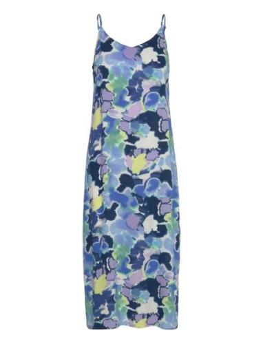 Bymmjoella Slip Dress 3 - Polvipituinen Mekko Blue B.young