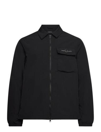 Ripstop Overshirt Ohut Takki Black Fred Perry