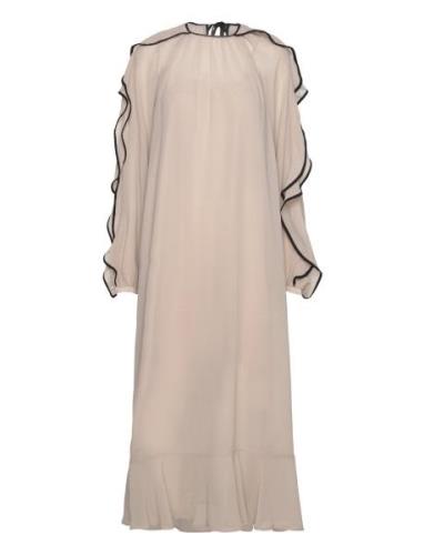 Dress Blossom Maksimekko Juhlamekko Beige Lindex