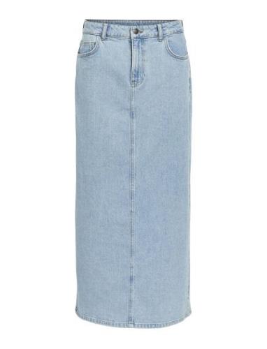 Objellen Mw Long Denim Skirt Noos Pitkä Hame Blue Object