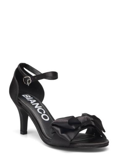 Biaadore Bow Sandal Satin Korolliset Sandaalit Black Bianco