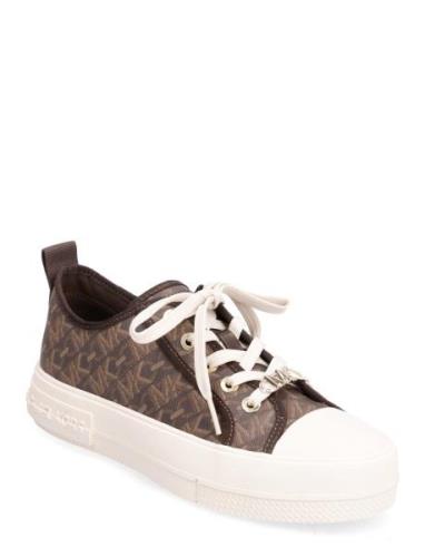 Evy Lace Up Matalavartiset Sneakerit Tennarit Brown Michael Kors