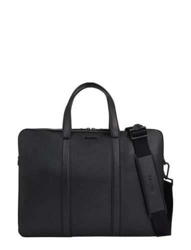 Minimal Focus Laptop Bag Tietok Laukku Läppärilaukku Laukku Black Calv...