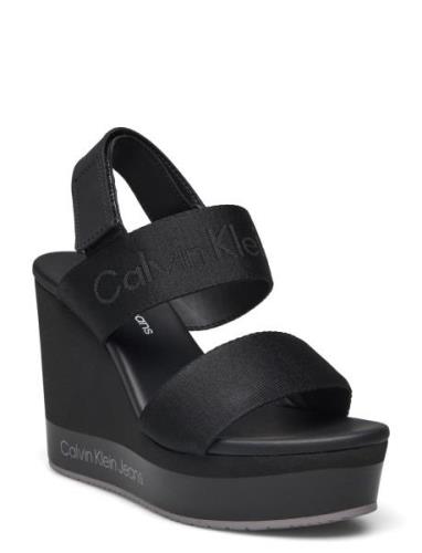 Wedge Sandal Webbing In Mr Korolliset Sandaalit Black Calvin Klein