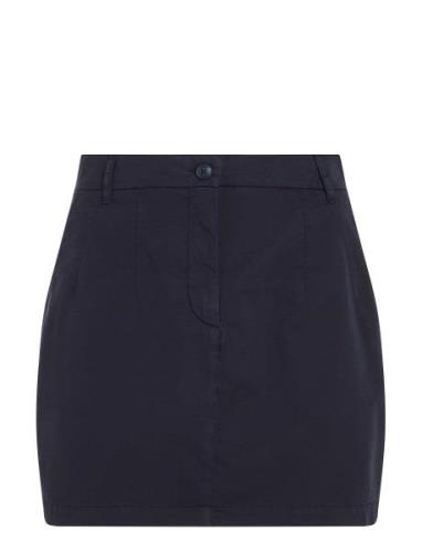 Cotton Gmd Chino Skirt Lyhyt Hame Navy Tommy Hilfiger