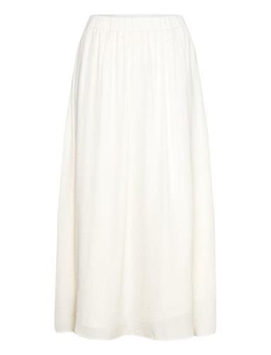 Wide Maxi Skirt Pitkä Hame Cream Gina Tricot