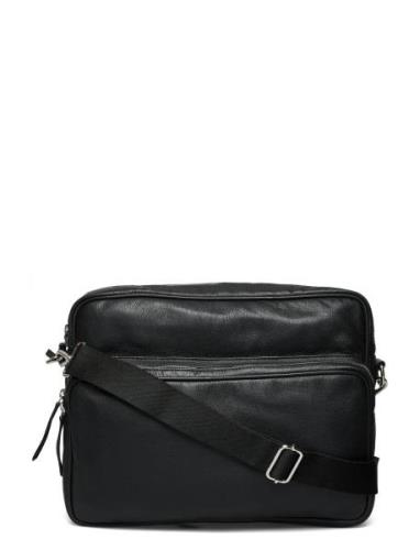 Leather Messenger Bag Olkalaukku Messenger-laukku Black Les Deux