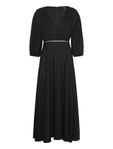 Dress Nilla Maksimekko Juhlamekko Black Lindex