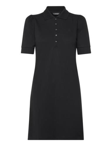 Collared Shift Dress Lyhyt Mekko Black Lauren Ralph Lauren