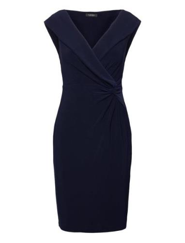 Jersey Off-The-Shoulder Cocktail Dress Lyhyt Mekko Navy Lauren Ralph L...