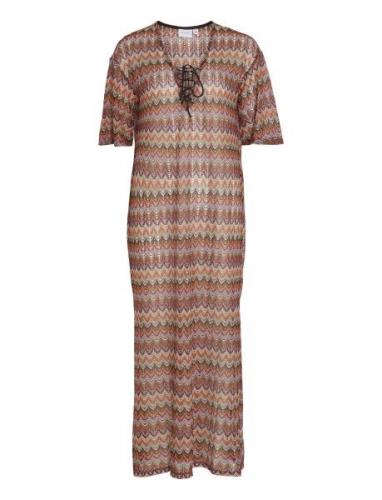 Vimarlee 3/4 Kaftan/Ef Rantavaatteet Brown Vila