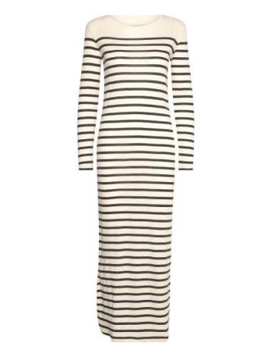 Charisma Dress Stripe Maksimekko Juhlamekko Cream Moshi Moshi Mind