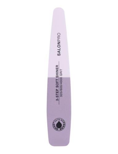 Nail File Salonpro 3-Step Soft Shiner Kynsienhoitotarvikkeet Kynnet Nu...