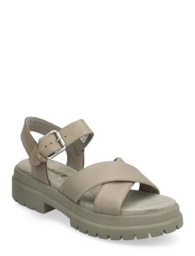 London Vibe Backstrap Sandal Light Taupe Full Grain Matalapohjaiset Sa...