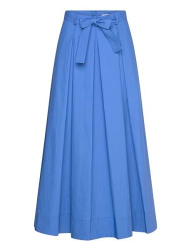 Jona 90 V Skirt Polvipituinen Hame Blue Andiata