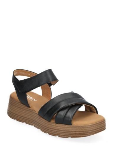 Sandal Matalapohjaiset Sandaalit Black Gabor