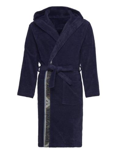 Unisex Woven Bathrobe Aamutakki Kylpytakki Navy Emporio Armani