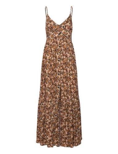 Sea Of Dreams Maxi Dress Maksimekko Juhlamekko Brown Rip Curl