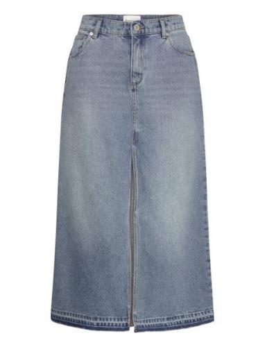 99 Maxi Skirt Lula Pitkä Hame Blue ABRAND