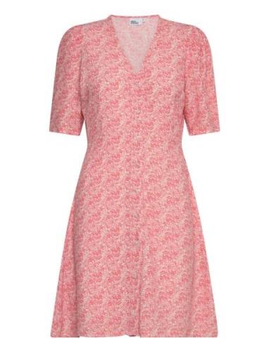 Ellen Short Dress Lyhyt Mekko Pink Once Untold