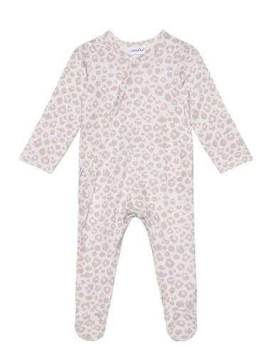 Baby Print Full Bodysuit Pitkähihainen Body Grey Gugguu