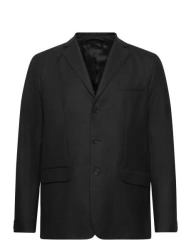 Caspian Wool Suiting Villakangastakki Black Rue De Tokyo