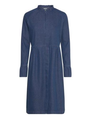 Soft Denim Dupina Dress Polvipituinen Mekko Blue Mads Nørgaard