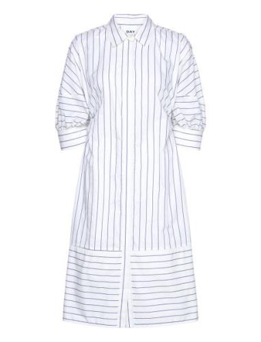 Benedict - Daily Stripe Polvipituinen Mekko White Day Birger Et Mikkel...