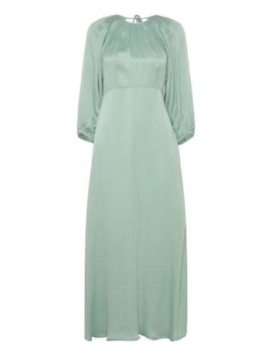 Crepe Satin Maxi Dress Maksimekko Juhlamekko Green By Ti Mo