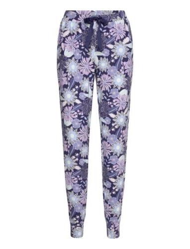 Pant Jersey Lillies Garden Pyjamahousut Olohousut Blue Hunkemöller